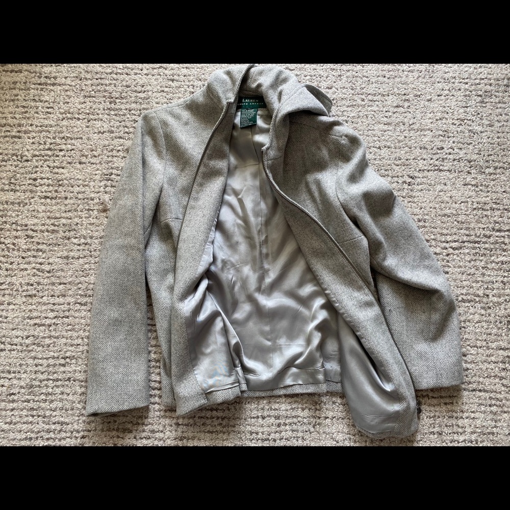 Ralph Lauren tweed lightweight jacket with hood